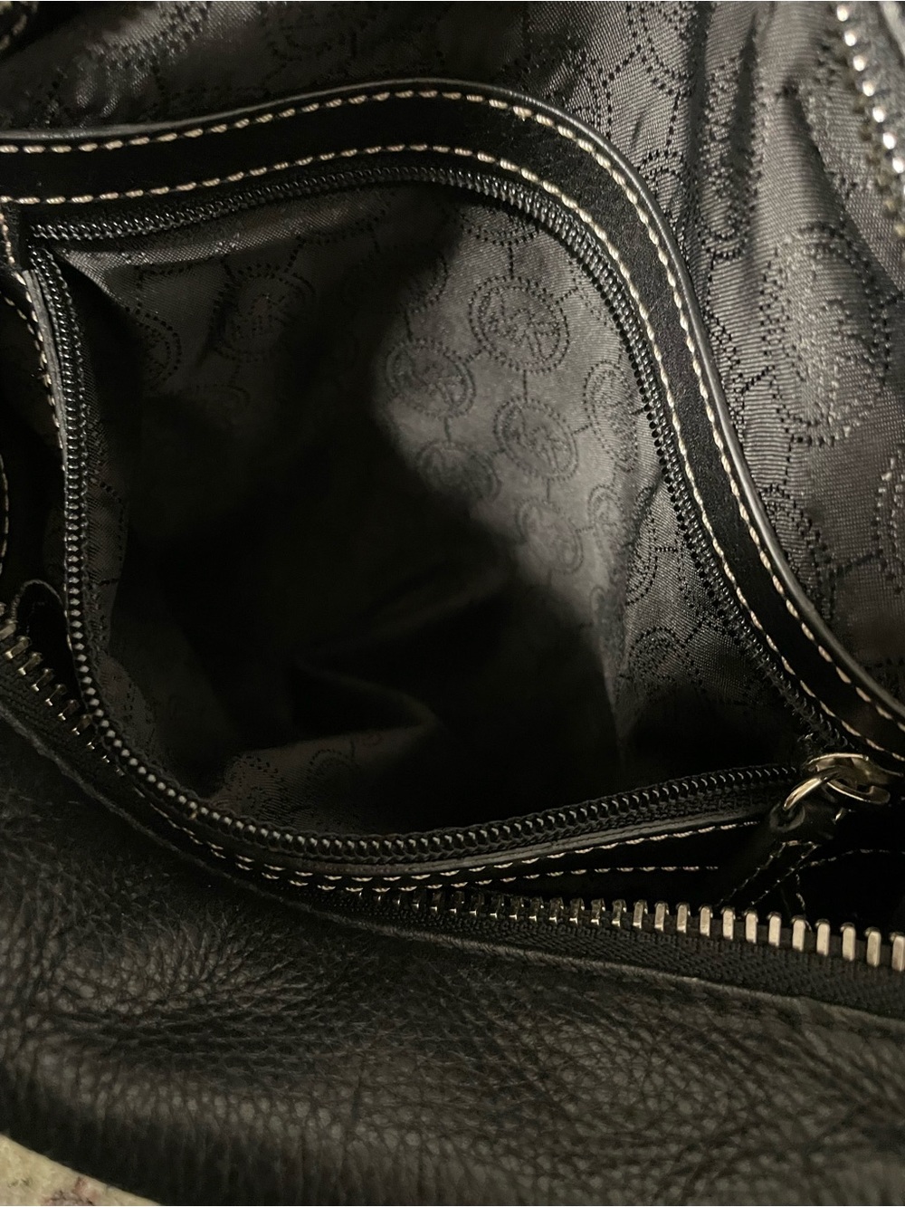 Michael Kors Margo leather satchel bag with silver-toned turnlock hardware biker - Picture 12 of 16